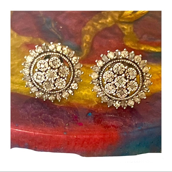 Sterling Silver 1/2 Carat T.W. Diamond
Cluster Earrings - Picture 5 of 6